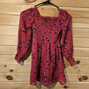 Art Class Girls Red Smocked Top/dress Size 6X